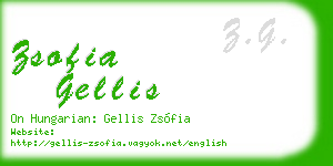 zsofia gellis business card